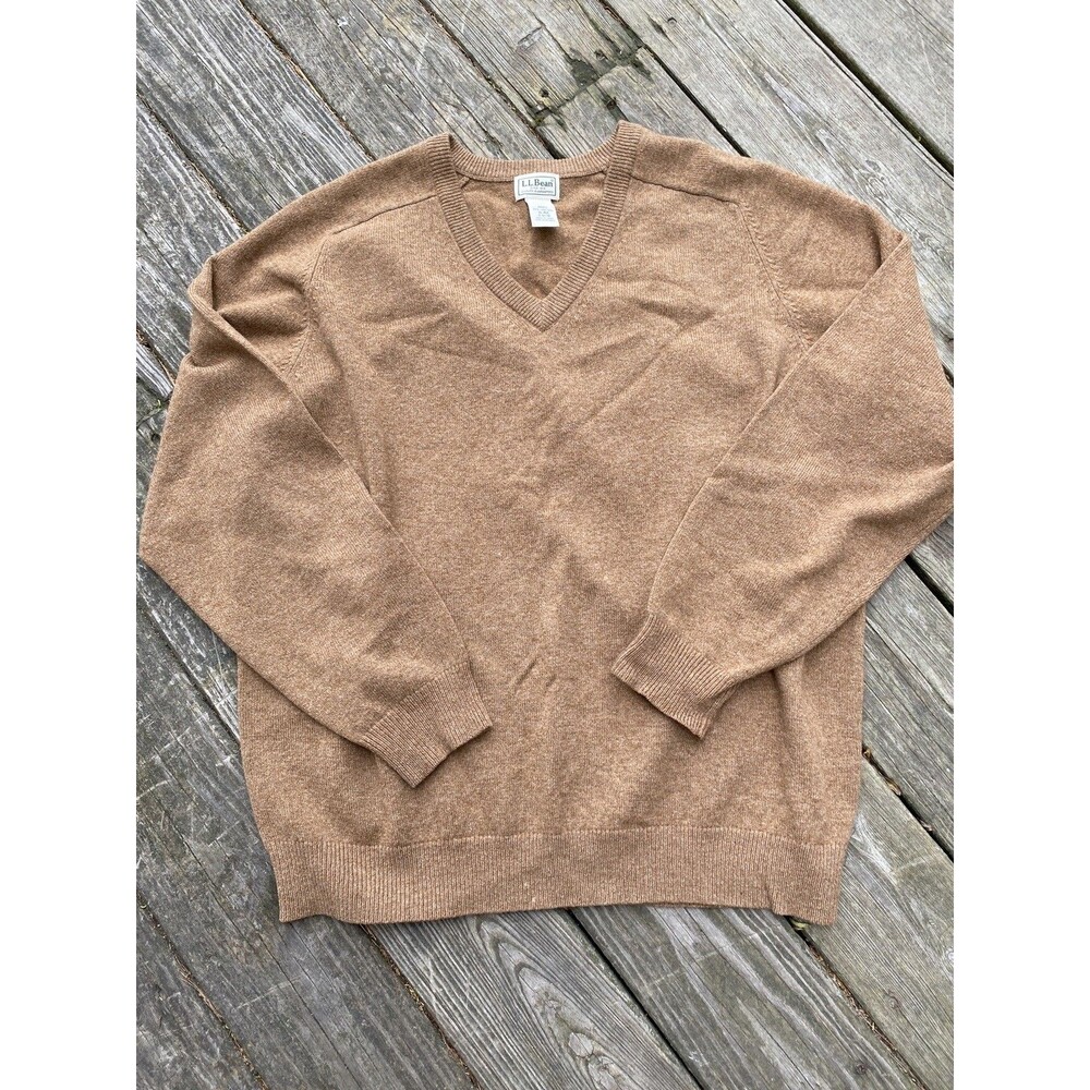 LL Bean Lamb’s Wool Sweater Brown